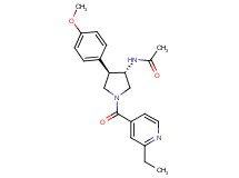 N-[(3S*,4R*)-1-(2-ethylisonicotinoyl)-4-(4-methoxyphenyl)-3-pyrrolidinyl]acetamide