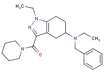 N-benzyl-N,1-diethyl-3-(1-piperidinylcarbonyl)-4,5,6,7-tetrahydro-1H-indazol-5-amine