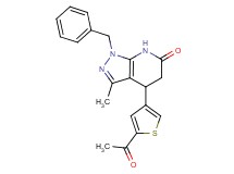 4-(5-acetyl-3-thienyl)-1-benzyl-3-methyl-1,4,5,7-tetrahydro-6H-pyrazolo[3,4-b]pyridin-6-one