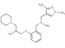 1-(2-{[[(1,3-dimethyl-1H-pyrazol-4-yl)methyl](methyl)amino]methyl}phenoxy)-3-(1-piperidinyl)-2-propanol
