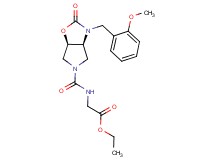 ethyl ({[(3aS*,6aR*)-3-(2-methoxybenzyl)-2-oxohexahydro-5H-pyrrolo[3,4-d][1,3]oxazol-5-yl]carbonyl}amino)acetate