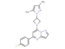 7-[3-(3,5-dimethyl-1H-pyrazol-1-yl)-1-azetidinyl]-5-(4-fluorophenyl)pyrazolo[1,5-a]pyrimidine