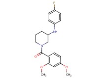 1-(2,4-dimethoxybenzoyl)-N-(4-fluorophenyl)-3-piperidinamine
