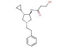 N-[rel-(3R,4S)-4-cyclopropyl-1-(2-phenylethyl)-3-pyrrolidinyl]-3-hydroxypropanamide hydrochloride