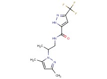 N-[2-(3,5-dimethyl-1H-pyrazol-1-yl)propyl]-3-(trifluoromethyl)-1H-pyrazole-5-carboxamide