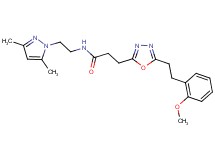 N-[2-(3,5-dimethyl-1H-pyrazol-1-yl)ethyl]-3-{5-[2-(2-methoxyphenyl)ethyl]-1,3,4-oxadiazol-2-yl}propanamide