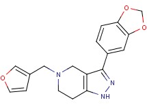 3-(1,3-benzodioxol-5-yl)-5-(3-furylmethyl)-4,5,6,7-tetrahydro-1H-pyrazolo[4,3-c]pyridine