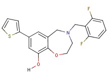 4-(2,6-difluorobenzyl)-7-(2-thienyl)-2,3,4,5-tetrahydro-1,4-benzoxazepin-9-ol