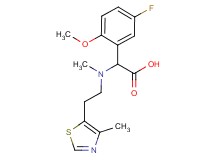 (5-fluoro-2-methoxyphenyl){methyl[2-(4-methyl-1,3-thiazol-5-yl)ethyl]amino}acetic acid