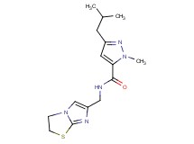 N-(2,3-dihydroimidazo[2,1-b][1,3]thiazol-6-ylmethyl)-3-isobutyl-1-methyl-1H-pyrazole-5-carboxamide