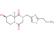 (8R*,9aS*)-8-hydroxy-2-[(2-propyl-1,3-thiazol-4-yl)methyl]tetrahydro-2H-pyrido[1,2-a]pyrazine-1,4(3H,6H)-dione