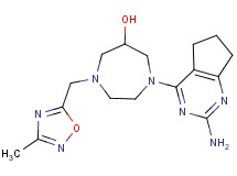 1-(2-amino-6,7-dihydro-5H-cyclopenta[d]pyrimidin-4-yl)-4-[(3-methyl-1,2,4-oxadiazol-5-yl)methyl]-1,4-diazepan-6-ol