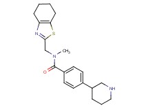 N-methyl-4-piperidin-3-yl-N-(4,5,6,7-tetrahydro-1,3-benzothiazol-2-ylmethyl)benzamide