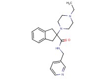 2-(4-ethyl-1-piperazinyl)-N-(3-pyridinylmethyl)-2-indanecarboxamide