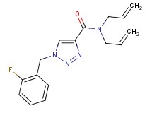 N,N-diallyl-1-(2-fluorobenzyl)-1H-1,2,3-triazole-4-carboxamide