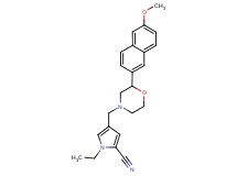 1-ethyl-4-{[2-(6-methoxy-2-naphthyl)morpholin-4-yl]methyl}-1H-pyrrole-2-carbonitrile