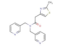 2-(2-methyl-1,3-thiazol-4-yl)-N,N-bis(pyridin-3-ylmethyl)acetamide