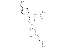 N-[(3S*,4R*)-1-[N-(2-methoxyethyl)-N-methylglycyl]-4-(4-methoxyphenyl)-3-pyrrolidinyl]acetamide