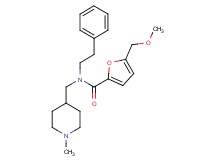 5-(methoxymethyl)-N-[(1-methyl-4-piperidinyl)methyl]-N-(2-phenylethyl)-2-furamide