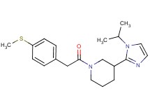 3-(1-isopropyl-1H-imidazol-2-yl)-1-{[4-(methylthio)phenyl]acetyl}piperidine