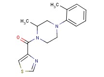 2-methyl-4-(2-methylphenyl)-1-(1,3-thiazol-4-ylcarbonyl)piperazine