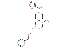 4-[2-(benzyloxy)ethyl]-9-(2-furoyl)-1-methyl-1,4,9-triazaspiro[5.5]undecane