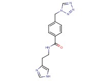 N-[2-(1H-imidazol-4-yl)ethyl]-4-(1H-tetrazol-1-ylmethyl)benzamide