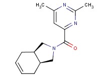 (3aR*,7aS*)-2-[(2,6-dimethylpyrimidin-4-yl)carbonyl]-2,3,3a,4,7,7a-hexahydro-1H-isoindole