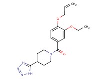 1-[4-(allyloxy)-3-ethoxybenzoyl]-4-(1H-tetrazol-5-yl)piperidine