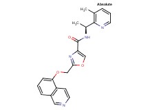 2-[(isoquinolin-5-yloxy)methyl]-N-[(1S)-1-(3-methylpyridin-2-yl)ethyl]-1,3-oxazole-4-carboxamide