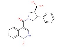 (3S*,4R*)-1-[(1-oxo-1,2-dihydroisoquinolin-4-yl)carbonyl]-4-phenylpyrrolidine-3-carboxylic acid