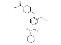 4-[(1-acetyl-4-piperidinyl)oxy]-N-cyclohexyl-3-methoxy-N-methylbenzamide