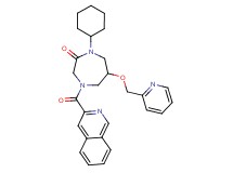 1-cyclohexyl-4-(3-isoquinolinylcarbonyl)-6-(2-pyridinylmethoxy)-1,4-diazepan-2-one