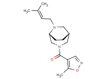 (1R*,5R*)-6-(3-methyl-2-buten-1-yl)-3-[(5-methyl-4-isoxazolyl)carbonyl]-3,6-diazabicyclo[3.2.2]nonane