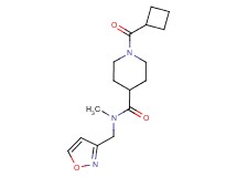 1-(cyclobutylcarbonyl)-N-(3-isoxazolylmethyl)-N-methyl-4-piperidinecarboxamide