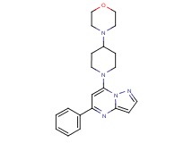 7-[4-(4-morpholinyl)-1-piperidinyl]-5-phenylpyrazolo[1,5-a]pyrimidine