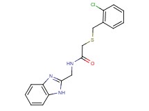 N-(1H-benzimidazol-2-ylmethyl)-2-[(2-chlorobenzyl)thio]acetamide