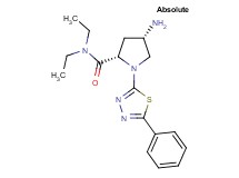 (4S)-4-amino-N,N-diethyl-1-(5-phenyl-1,3,4-thiadiazol-2-yl)-L-prolinamide