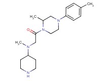 N-methyl-N-{2-[2-methyl-4-(4-methylphenyl)-1-piperazinyl]-2-oxoethyl}-4-piperidinamine dihydrochloride