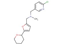 1-(6-chloropyridin-3-yl)-N-methyl-N-{[5-(tetrahydro-2H-pyran-2-yl)-2-furyl]methyl}methanamine