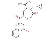 4-(cyclopropylmethyl)-1-[(4-hydroxy-2-quinolinyl)carbonyl]-3-isopropyl-1,4-diazepan-5-one