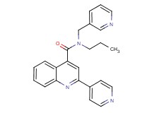 N-propyl-2-pyridin-4-yl-N-(pyridin-3-ylmethyl)quinoline-4-carboxamide