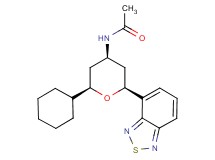 N-[(2S*,4R*,6R*)-2-(2,1,3-benzothiadiazol-4-yl)-6-cyclohexyltetrahydro-2H-pyran-4-yl]acetamide