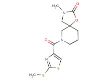 3-methyl-7-{[2-(methylthio)-1,3-thiazol-4-yl]carbonyl}-1-oxa-3,7-diazaspiro[4.5]decan-2-one