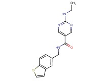 N-(1-benzothien-5-ylmethyl)-2-(ethylamino)-5-pyrimidinecarboxamide