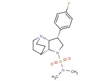 (3R*,3aR*,7aR*)-3-(4-fluorophenyl)-N,N-dimethylhexahydro-4,7-ethanopyrrolo[3,2-b]pyridine-1(2H)-sulfonamide