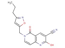 2-hydroxy-5-oxo-6-[(3-propyl-5-isoxazolyl)methyl]-5,6-dihydro-1,6-naphthyridine-3-carbonitrile