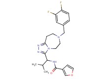 N-{1-[7-(3,4-difluorobenzyl)-6,7,8,9-tetrahydro-5H-[1,2,4]triazolo[4,3-d][1,4]diazepin-3-yl]-2-methylpropyl}-3-furamide