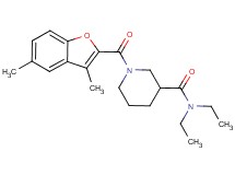 1-[(3,5-dimethyl-1-benzofuran-2-yl)carbonyl]-N,N-diethyl-3-piperidinecarboxamide