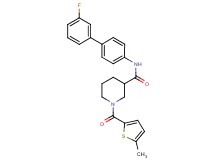 N-(3'-fluoro-4-biphenylyl)-1-[(5-methyl-2-thienyl)carbonyl]-3-piperidinecarboxamide